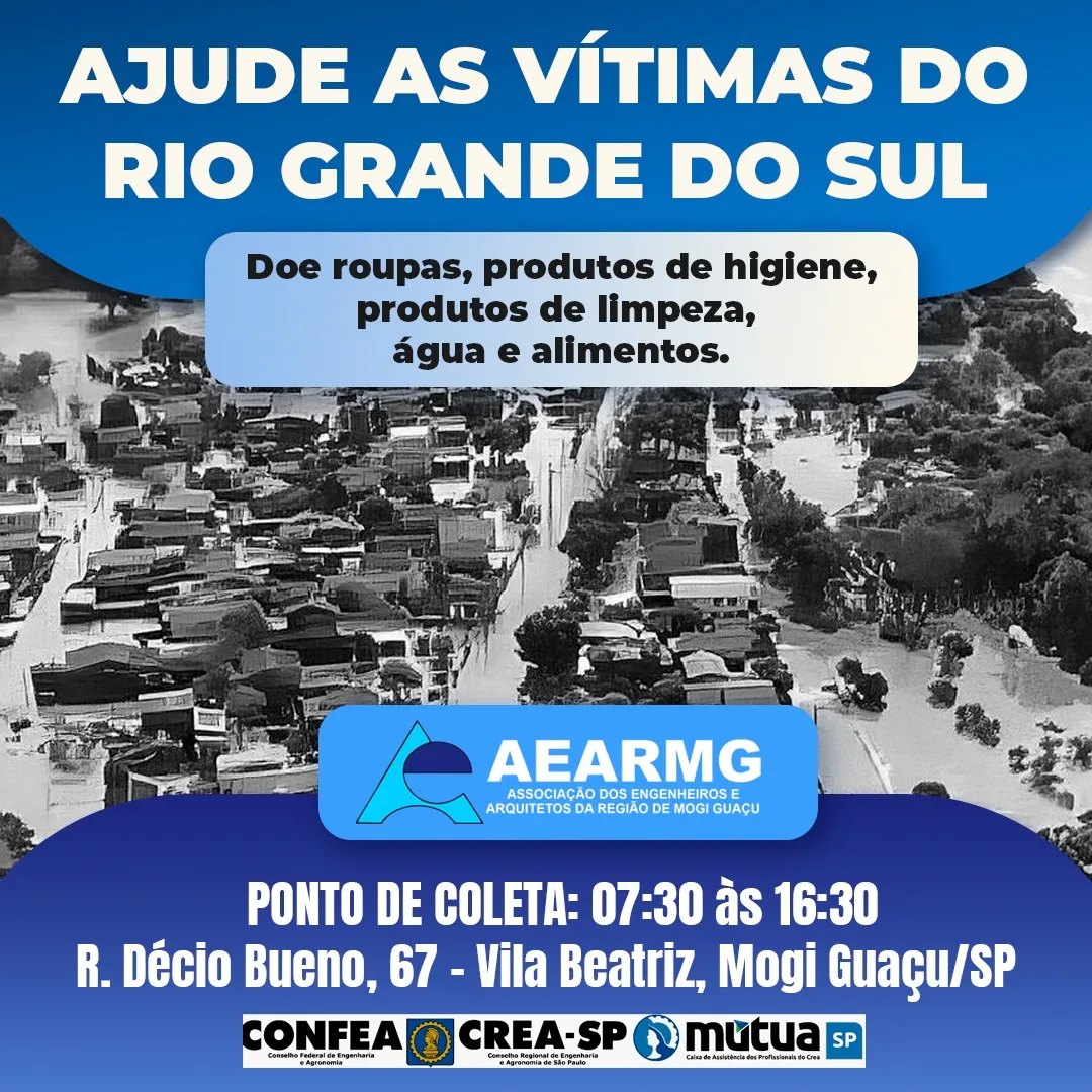 AEARMG - ajude as vitimas do - Rio Grande do Sul